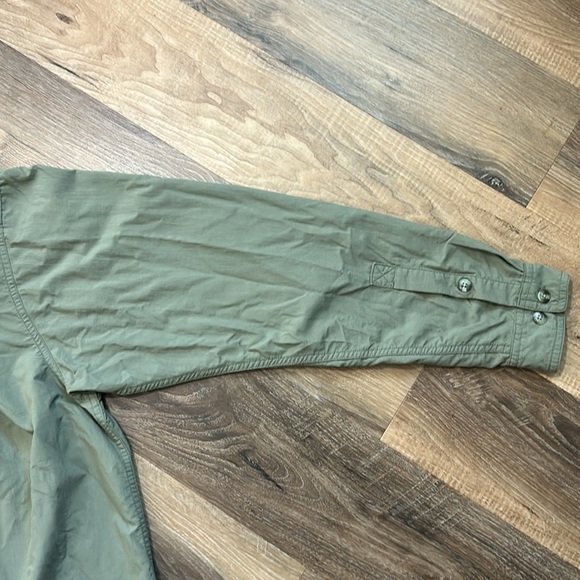 ExOfficio Shirt Mens Medium Green Long Sleeve Button Up Fishing Outdoor Pockets - Picture 13 of 15